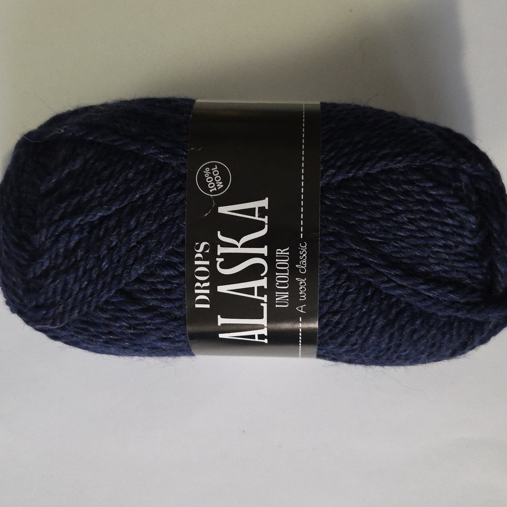 Lot Of 10 Drops Alaska 100% Wool Yarn Navy